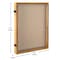 Flash Furniture Peyton 18x24 Shadow Box Display Case with Linen Liner, 8 Push Pins and Solid Pine Wood Frame in Weathered Brown HMHD-23M012YBN-WEATH-1824-GG - alternate 8